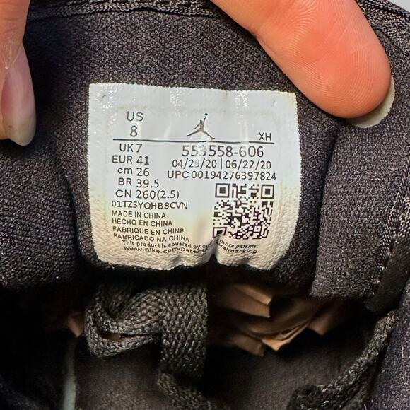 Air Jordan 1 Low “Bred” Black Red Men’s Sneakers - Size 8 - Picture 7 of 8